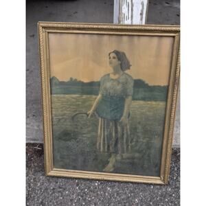 The Song Of The Lark By Jules Breton Matted & Framed Print Art